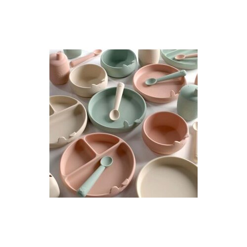 Jane Silikonski set za hranjenje, 4-delni, Sand Slike