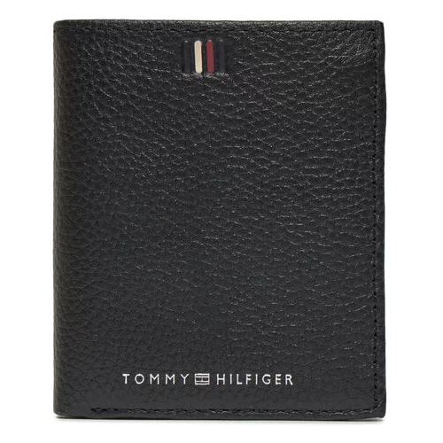 Tommy Hilfiger Velika moška denarnica Th Central Trifold AM0AM11851 Črna