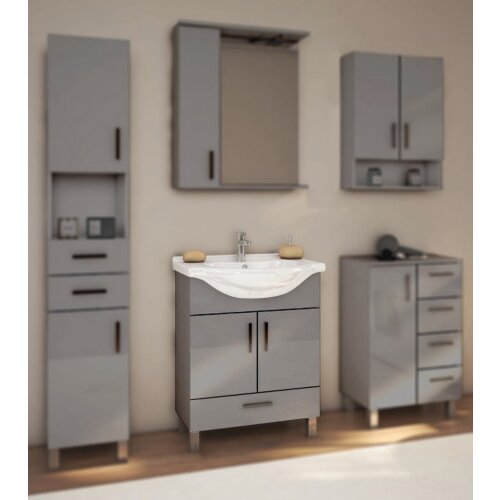 SENEX Kupaonički ormarić donji dio Bianca 55 antracit Cene