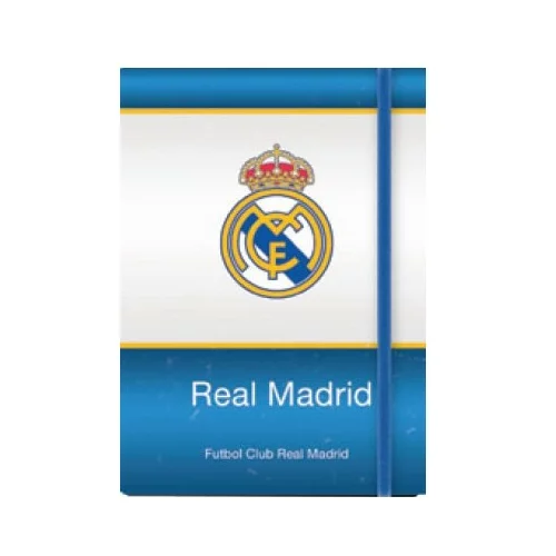  Zvezek z elastiko Real Madrid A6 črte