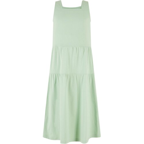 Urban Classics Kids Girls' 7/8 Length Valance Summer Dress - Green Cene