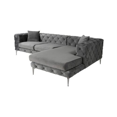 Atelier Del Sofa Ugaona garnitura Como Eco, 270x180x72 cm, Antracit Slike
