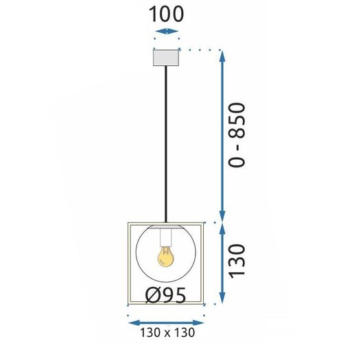Toolight lampa viseća APP1165-1CP gold white Slike