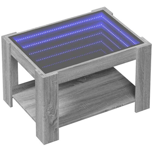  Stolić za kavu LED boja hrasta 73x53x45 cm konstruirano drvo Slike