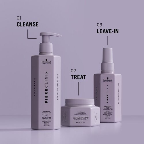 Schwarzkopf Professional Fibre Clinix De-Frizz Shampoo &amp;scaron;ampon za zaglađivanje vlasi za neposlu&amp;scaron;nu i anti-frizz kosu 300 ml Slike