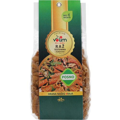 Volim Dobro U Ljudima testenina sa bra&amp;scaron;nom od raži makarona 250g Slike