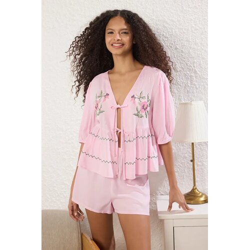TRENDYOLMILLA Ženski set pidžame Thmss25Pt00027, Roze Cene