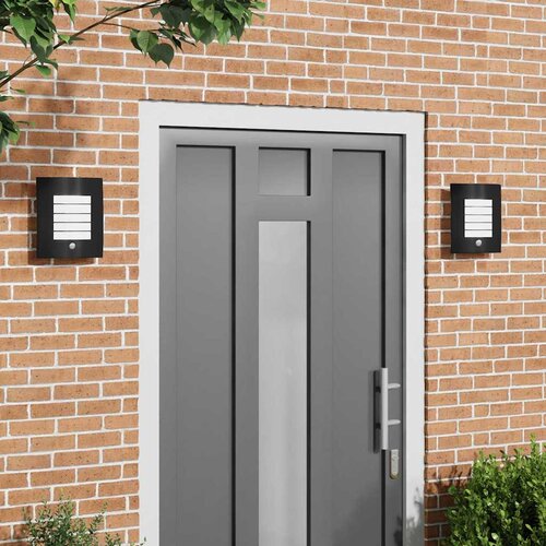  Vanjska zidna lampa 2 pcs Crna 23.5 x 9 x 26 cm Slike