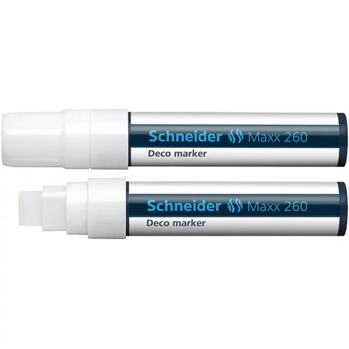 Schneider Flomaster , Deco Marker Maxx 260, tekuća kreda, 2-15 mm, bijeli