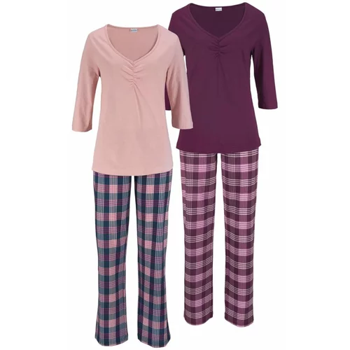 PETITE FLEUR Pidžama noćno plava / roza / bordo