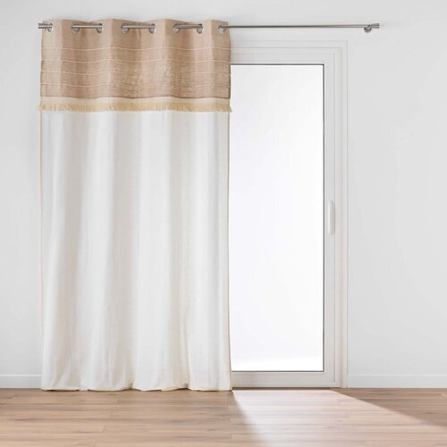 Douceur d intérieur Bijela/smeđa zavjesa od mješavine jute 140x240 cm Cirrus – Cijene