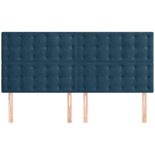  Uzglavlje tamnoplavo 200x5x118/128 cm bar&amp;scaron;unasto Slike