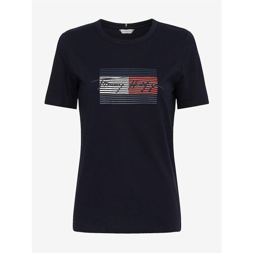 Tommy Hilfiger Dark blue women&amp;#039;s T-shirt with Print - Women Slike