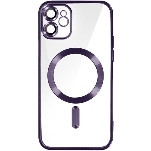 AVIZAR MagSafe ovitek za iPhone 11 Silikonska zašcita kamere Outline Chrome vijolicna, (20575144) Cene