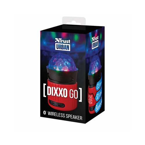 Trust bluetooth zvočnik dixxo go, rdeč Slike