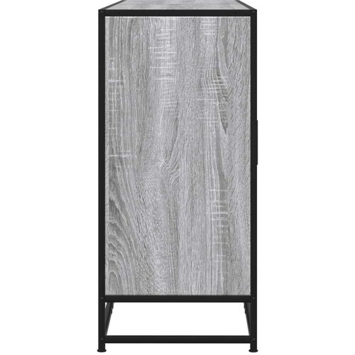 VidaXL Komoda Siva Sonoma 134x35x76 cm Konstruirano drvo Slike