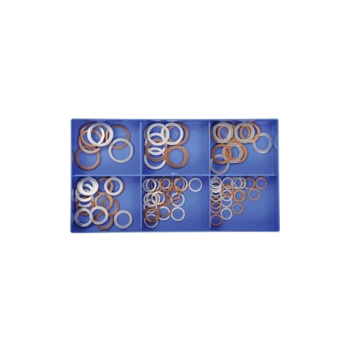  brtvenih prstenova, DIN 7603, od 8x14 do 18x24mm, bakar/aluminij, 100 ko Slike