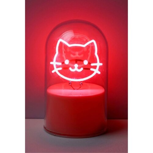 I-Total Lampa staklena kupola NEON-efekt LED Cat XL3256 Slike