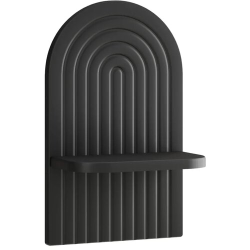  Zidna polica 2 kom. Crna 23 x 13 5 x 37 5 cm Prerađeno drvo - Crna 23 cm Slike