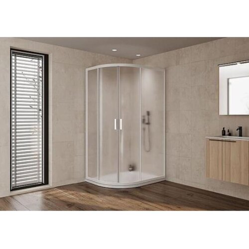 Kolpa San polkrožna tu&scaron; kabina Venus R 100X80-UNI WH/2 R550, bela, 660440 Cene