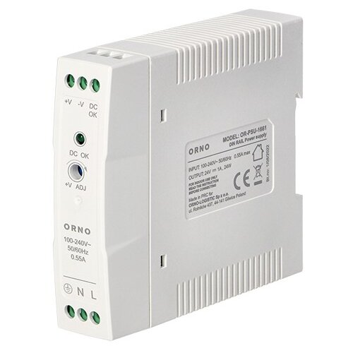 Orno Napajanje industrijsko 24V DC 1.00A 20W za DIN &scaron;inu IP20, PVC kući&scaron;te OR-PSU-1661 Cene