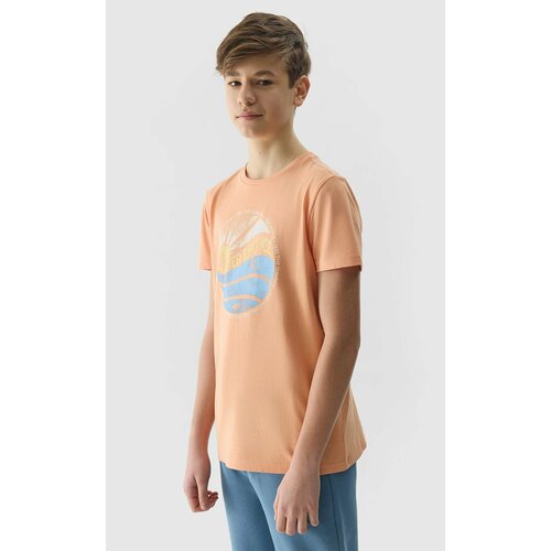 4f boys' t-shirt in a regular fit with a print - coral Slike
