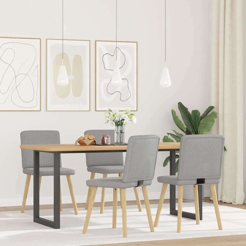  Jedilni stoli 4 kosi Cloud Grey Fabric, (21832349) Slike