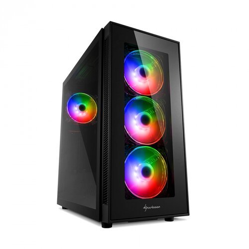  Kući&scaron;te SHARKOON gaming, TG5 PRO RGB Addressable Full Glass ATX, 4x 120mm LED Cijene