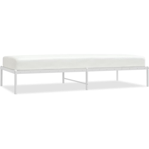VidaXL Kovinski posteljni okvir bel 90x200 cm, (20726668) Slike