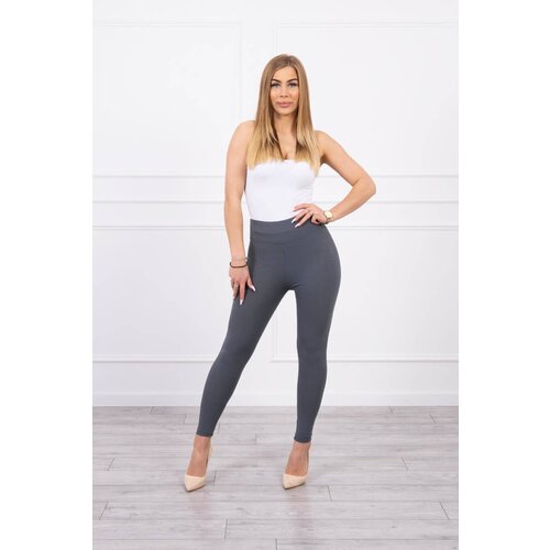 Kesi Striped leggings graphite trousers Cene