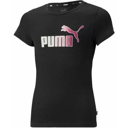 Puma ESS+BLEACH LOGO TEE Ženska majica, crna, veličina