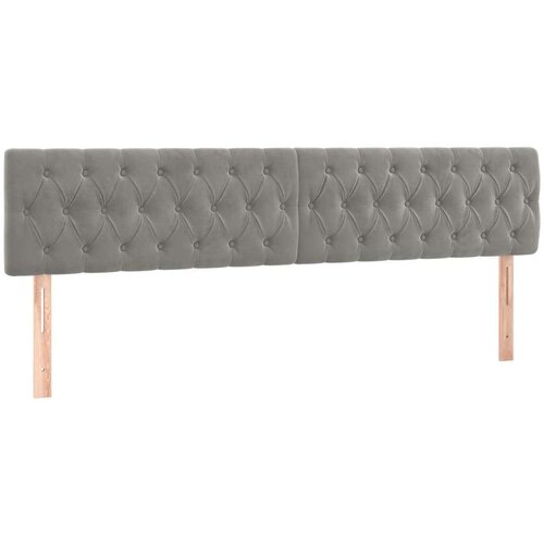  Box spring s madracem LED svjetlosivi 200x200 cm bar&amp;scaron;un Slike