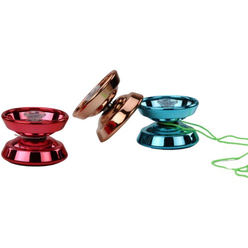 Yoyo Aluminum Classic Blue Gold Red Slike