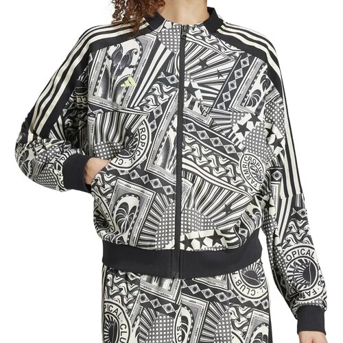 Adidas Ženski duks Farm, Crno-Beli Slike