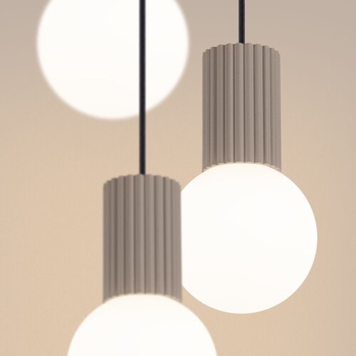 Sollux SL.1745 - visilica na sajli halo 3xG9/8W/230V preč. 25 cm taupe Slike