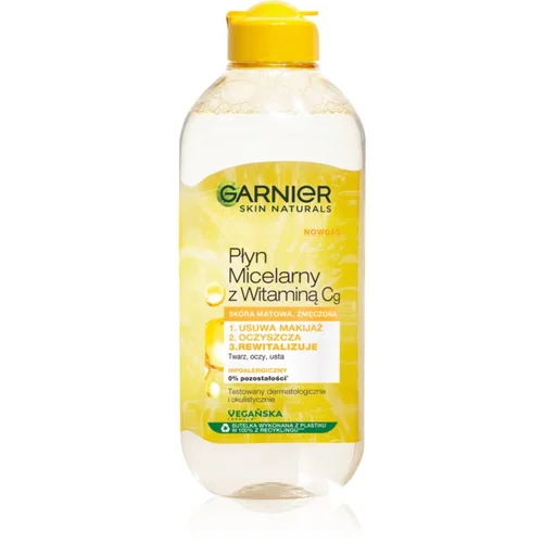 Garnier Skin Naturals Vitamin C čistilna micelarna voda za odstranjevanje ličil 400 ml