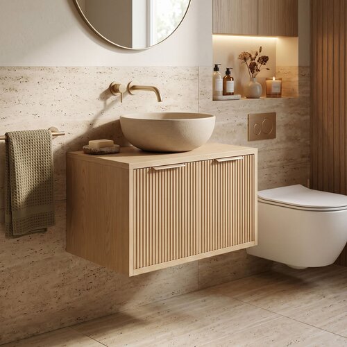 Rea Kopalni&scaron;ka omarica pod umivalnikom Core 60cm Beige Cene