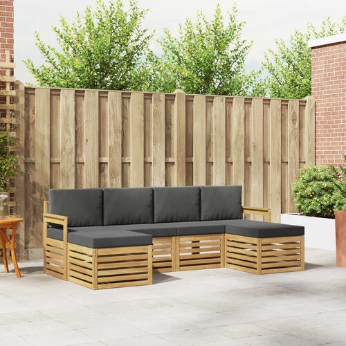  Setovi sofa 6 pcs Bijela i antracit 249 x 122,5 x 73 cm Cijene