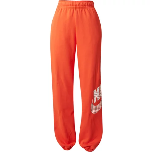 Nike Sportswear Hlače 'EMEA' jarko crvena / bijela
