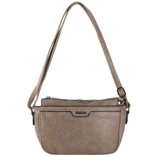 Fashion Hunters Dark beige messenger bag with an adjustable strap Slike