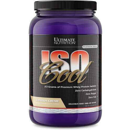Ultimate Nutrition iso cool – hladno filtrisan izolat proteina za brzu apsorpciju - vanila 0.907kg Cene