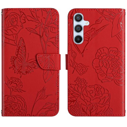 SUNSKY Eleganten etui/ovitek za Samsung A35 5G, Rdeč, metulji Cene