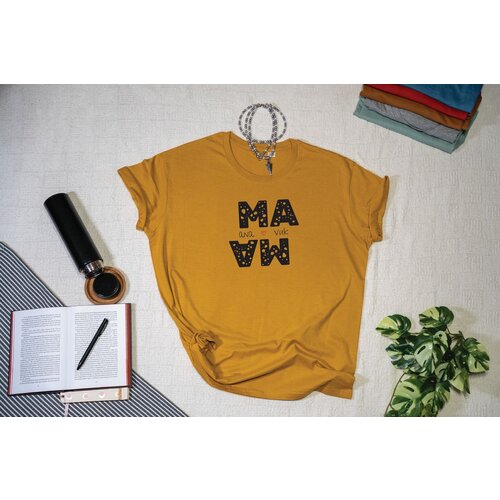  mama unisex majica senf žuta Cene