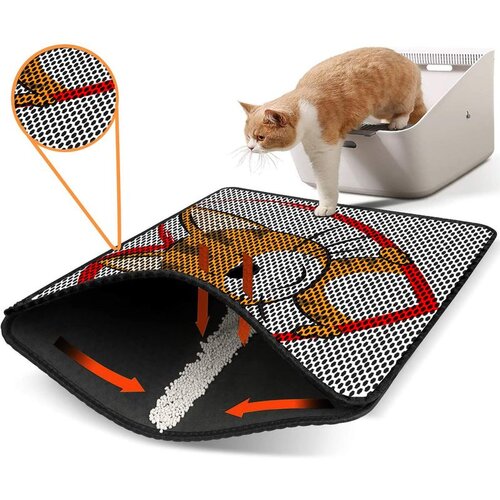 WALLXPERT Nrszn0216 multicolor cat litter mat Cene