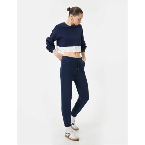 Koton Jogger Sweatpants with Tie Waist Pocket Cene