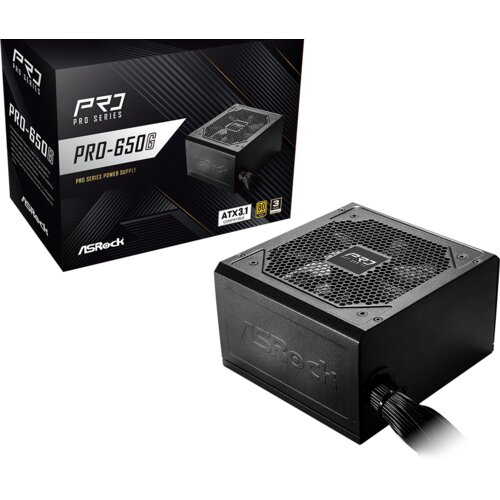 AsRock PSU 650W Gold, Pro80PLUS, 120mm fan, ATX 3.1PCIe 5.1 Cijene