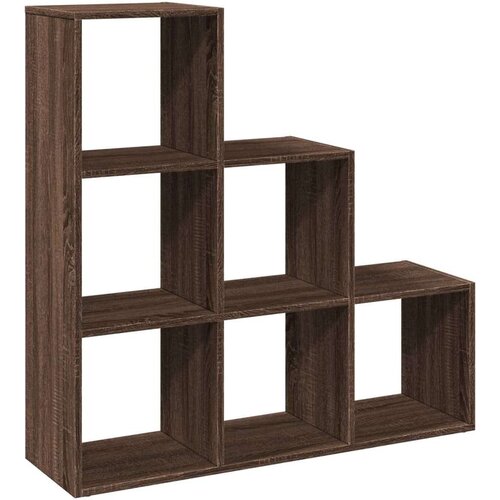 VidaXL Pregrada / regal za knjige 3 razina hrast 99x29x99 cm drveni Slike