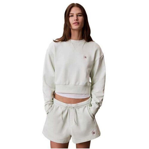 Calvin Klein pamučna ženska crop dukserica Cene