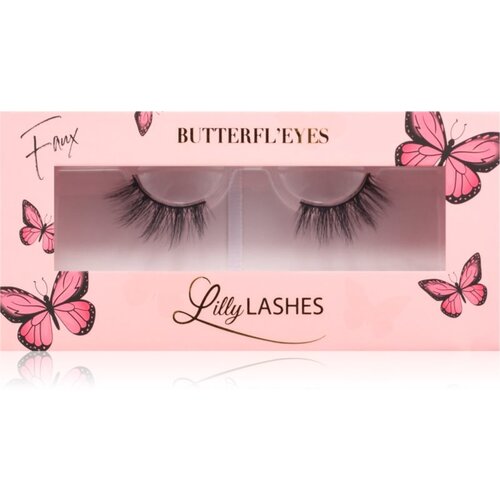 Lilly Lashes 3D Faux Mink Butterfl'eyes umetne trepalnice vrsta Heiry 1 par Cene