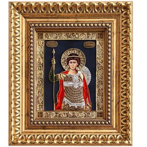  Ikona u ramu Sveti Velikomucenik Georgije - Đurđic, 220x255x32mm Slike